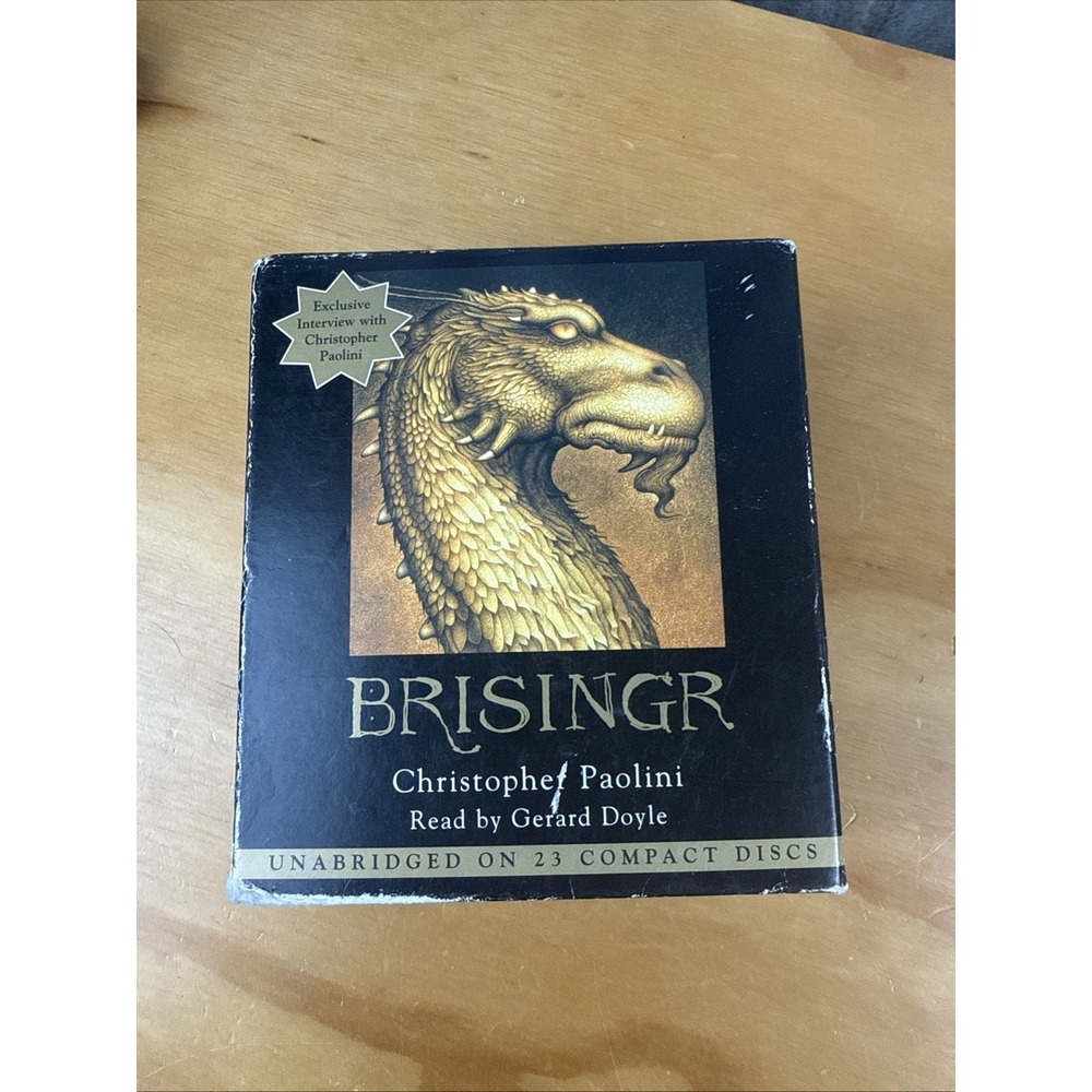 Brisingr by Christopher Paolini AUDIO CD Audiobook  23 Disc Set Fantasy Dragon